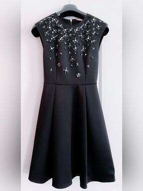 Ted Baker Black Dress with Flowers